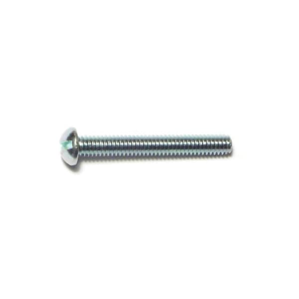 Midwest Fastener #5-32 x 1-1/4 in Slotted Round Machine Screw, Zinc Plated Steel, 40 PK 61392 - main